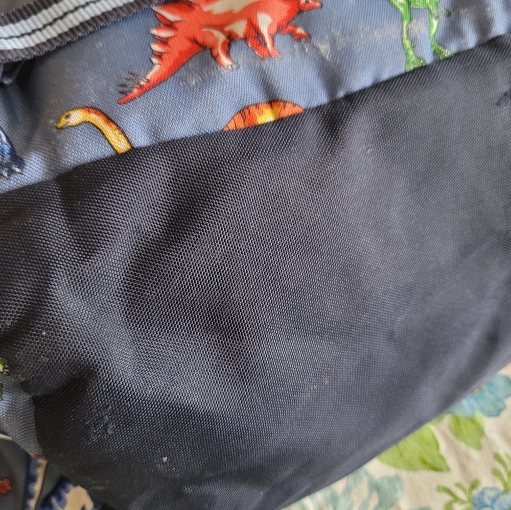 Pottery Barn Kids Blue Dinos Large Mackenzie Backpack Monogram PSA - Picture 7 of 11